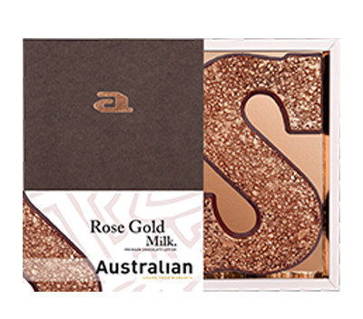 Chocolate letter rose gold milk S 